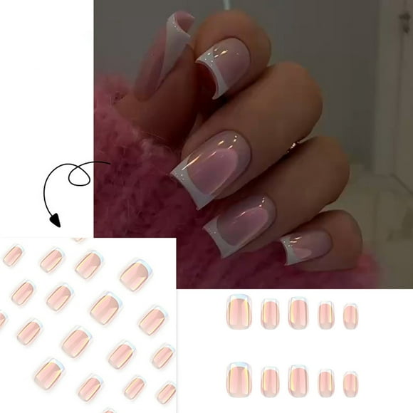 French White Nail Heritage Plated Plated Nail Nail Piece Short Nail Women And Girl Nail Decoration1ml Nails
