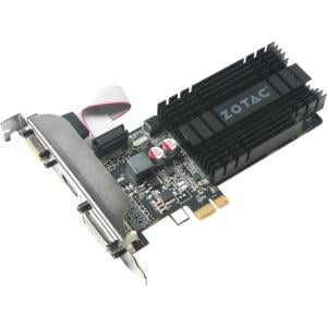 Zotac GeForce GT 710 Graphic Card - 954 MHz Core - 1 GB DDR3 SDRAM - PCI Express x1 - Half-length/Low-profile - Single Slot Space Required - 64 bit Bus Width - SLI - Passive Cooler - OpenGL