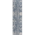 thumbnail image 4 of Unique Loom Outdoor Bohemian Collection Area Rug - Anthro (2' 7" x 12' Runner Blue/Ivory), 4 of 6