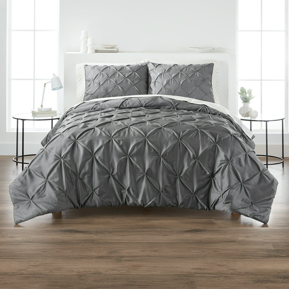 Better Homes & Gardens Cotton Blend Pintuck 3Piece Oversized Comforter