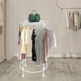 thumbnail image 3 of Round Garment Rack, Freestanding Hanging Rack, Clothes Store Display Rack, 3 of 20