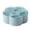 Green, variant on DICEWEN Snack Storage Box Flower Shape Divided Grid for Case Storage Tray Desktop Ornament for Home Bedroom Living Room Nut Candy Food Organizer