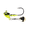 Black Neon, variant on 6th Sense Crappie Underspin Jig Head with Colorado Blade, Crappie Fishing Jig, Flash & Vibration