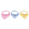 Baby triangular cloth bibs 3 pieces absorbent soft burp cloth cotton