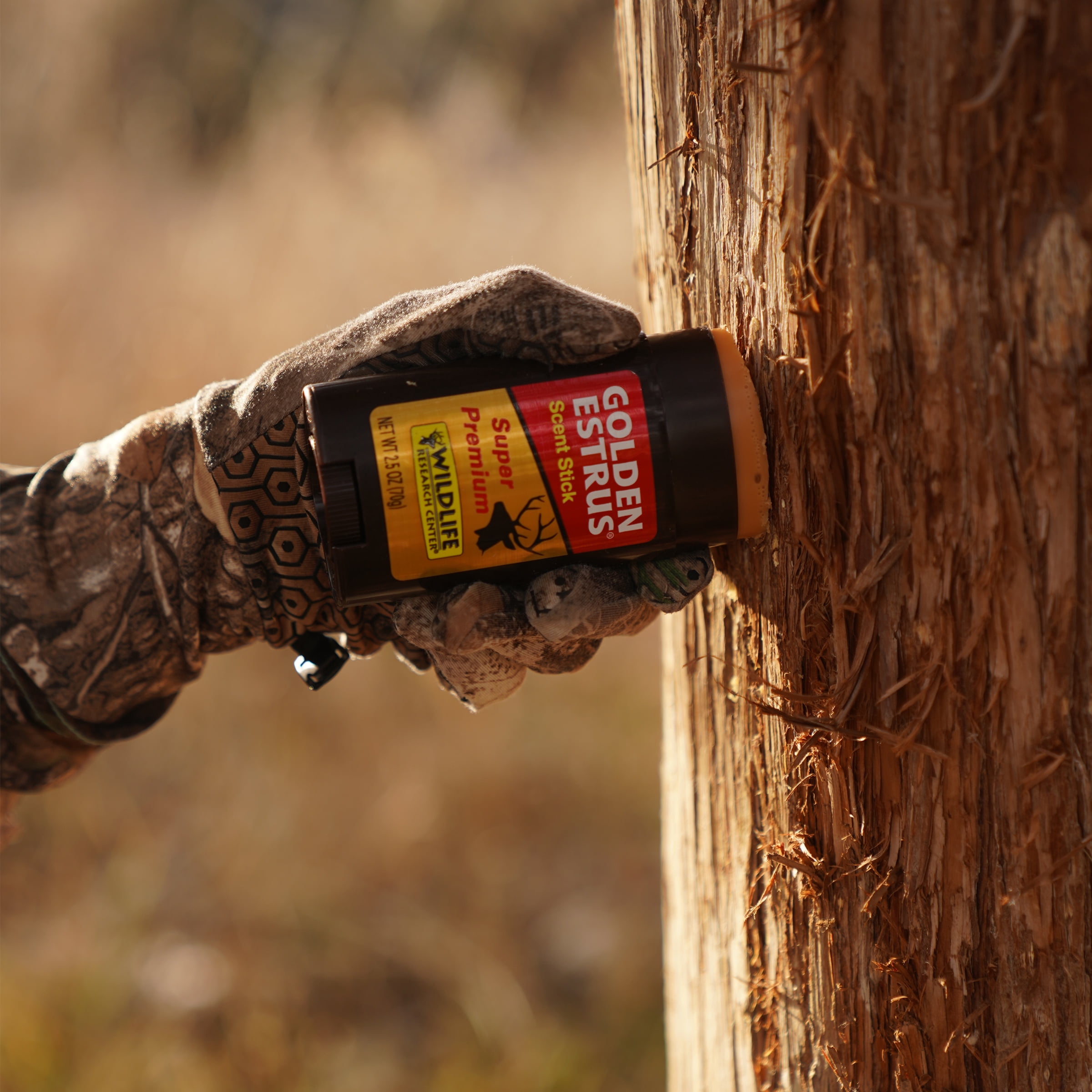 Wildlife Research Center Golden Estrus Scent Stick 2.5 oz Fresh and Premium Doe Estrus Scent