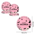 thumbnail image 3 of Halloween Paper Plates 7in Pink Disposable Party Plates, Cartoon Ghost Bat Spider Web Skull Pumpkin Pattern Heavy Duty Paper Dinner Plates,16 Count Tableware for Halloween Indoor Outdoor Party Decor, 3 of 6