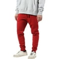 thumbnail image 2 of Ma Croix Men's Premium Slim Fit Fleece Jogger Sweatpants with Elastic Bottom, 2 of 8