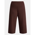 thumbnail image 5 of Terra & Sky Women's Plus Wide Leg Ankle Length Ponte Knit Pants, Sizes 0X - 5X, 5 of 5