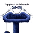 thumbnail image 6 of Renwick 54" H Cat Tree Tower with 2 Condos for Small and Medium Cats, Navy Blue, 6 of 9