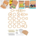 thumbnail image 4 of de 124 piezas para pendientes de érica, 30 partes traseras de pendientes, 24 formas, de fabricación de pendientes para Naranja Sunnimix Cortador de polímero, 4 of 8