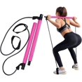 thumbnail image 1 of Portable Pilates Stick with Resistance Band and Foot Loop, 1 of 1