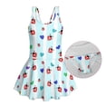 thumbnail image 6 of Uourmeti Playful Ladybug & Heart Striped Swim Dress for Girls - Quick Dry Skirted One-Piece Bathing Suit for Beach & Pool Fun, 6 of 8