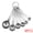 Silver-A 6PCS, variant on Unique Bargains Durable Steel Measuring Rust Resistant Metal Spoons Gold-A 6Pcs