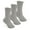 Grey Heather, variant on Jefferies Socks Womens Sport Seamless Cushion Ribbed Crew Socks 3 Pairs