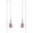 10-Oct-Pink, variant on Infinity Gemstone Threader Earrings Long Chain Drop Earrings 925 Sterling Silver 12 Birthstone Birthday Jewelry Gifts for Women