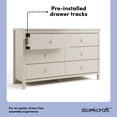 thumbnail image 4 of Storkcraft Alpine 6 Drawer Nursery Double Dresser, Frosted Oat, 4 of 11