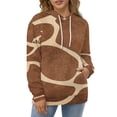 thumbnail image 4 of Giraffe Pattern (1) Men's Women Vintage 3D Hooded Sweatshirt - All-Season Loose Fit Streetwear, 4 of 6