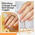 thumbnail image 3 of Modelones Peel Off Base Coat and Gel Top Coat Set, 2 Pcs No Wipe Clear Top Gel Nail Polish and Peelable Practice Base Easy Removal, Nail Art Manicure DIY Gift for Weak Thin Nails Beginner Women 10ml, 3 of 8