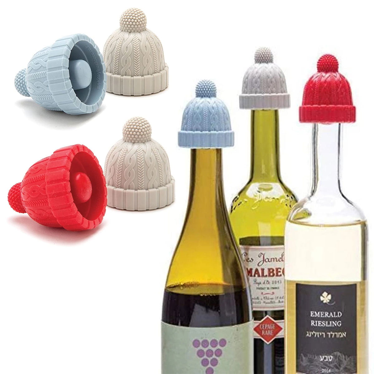 2PCS Bottle Caps Wine Champage Seal Cover Lid Stopper Reusable Kitchen Supplies 