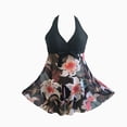 thumbnail image 3 of Traje de baño con falda y chaleco con estampado en color elegante para mujer Traje de baño de talla grande para mujer Bikini dividido OAVQHLG3B Store  lin121212, 3 of 3