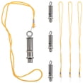 thumbnail image 1 of 4 Pcs Sifflets de Sport Extérieurs Sifflets d'Arbitre Sifflets en Acier Inoxydable, 1 of 8