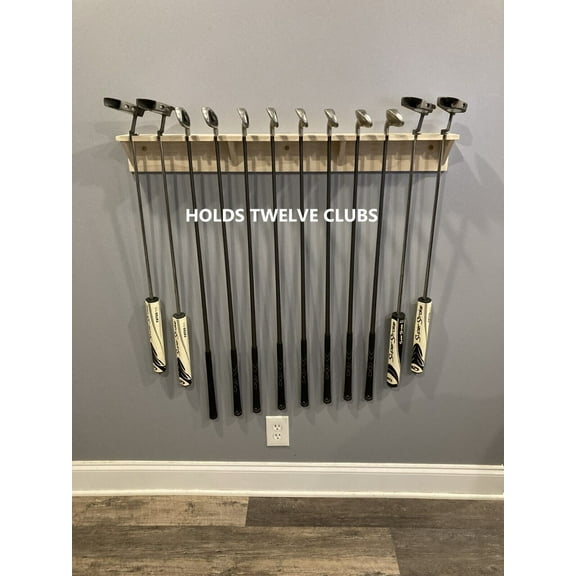Horne Golf Putter Holder Golf Club Wall Display Rack Shelf 12 Club Holder