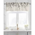 thumbnail image 2 of Tree Branch Linen Curtain Valance for Bedroom/Bathroom/Kitchen/Office/Living/Dining Room Window,Abstract Watercolor Rustic Farmhouse Pocket Topper Drapes Decorative Cafe Drapery Panel 60"x18", 2 of 6