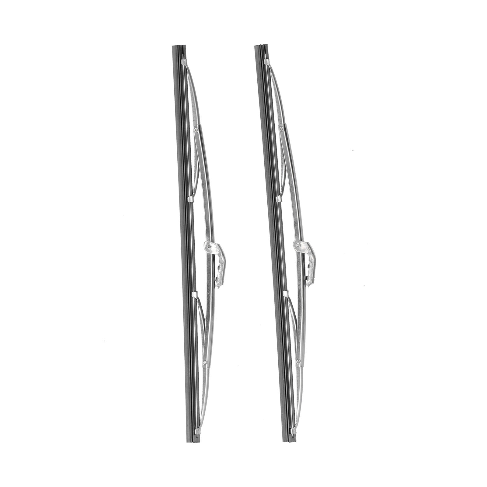 Windshield Wiper Blade, Rustproof Universal Polished Silver 30.48cm/12in Sunproof Front Wiper Blades  For Car