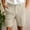 Khaki, variant on WIZUTIZ Mens Linen Shorts Elastic Waist Shorts Casual Summer Lightweight Cotton Linen Pants with Pockets