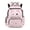 Pink Cat Paw Print, variant on Chririnla Water Resistant School Bag for Hiking Scuola, 600D Polyester Breathable Daypack, Camo Bow Print