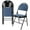 Blue, variant on Elama 4 Piece Metal Folding Dinner Chair with Padded Seats and Top Handle in Gray