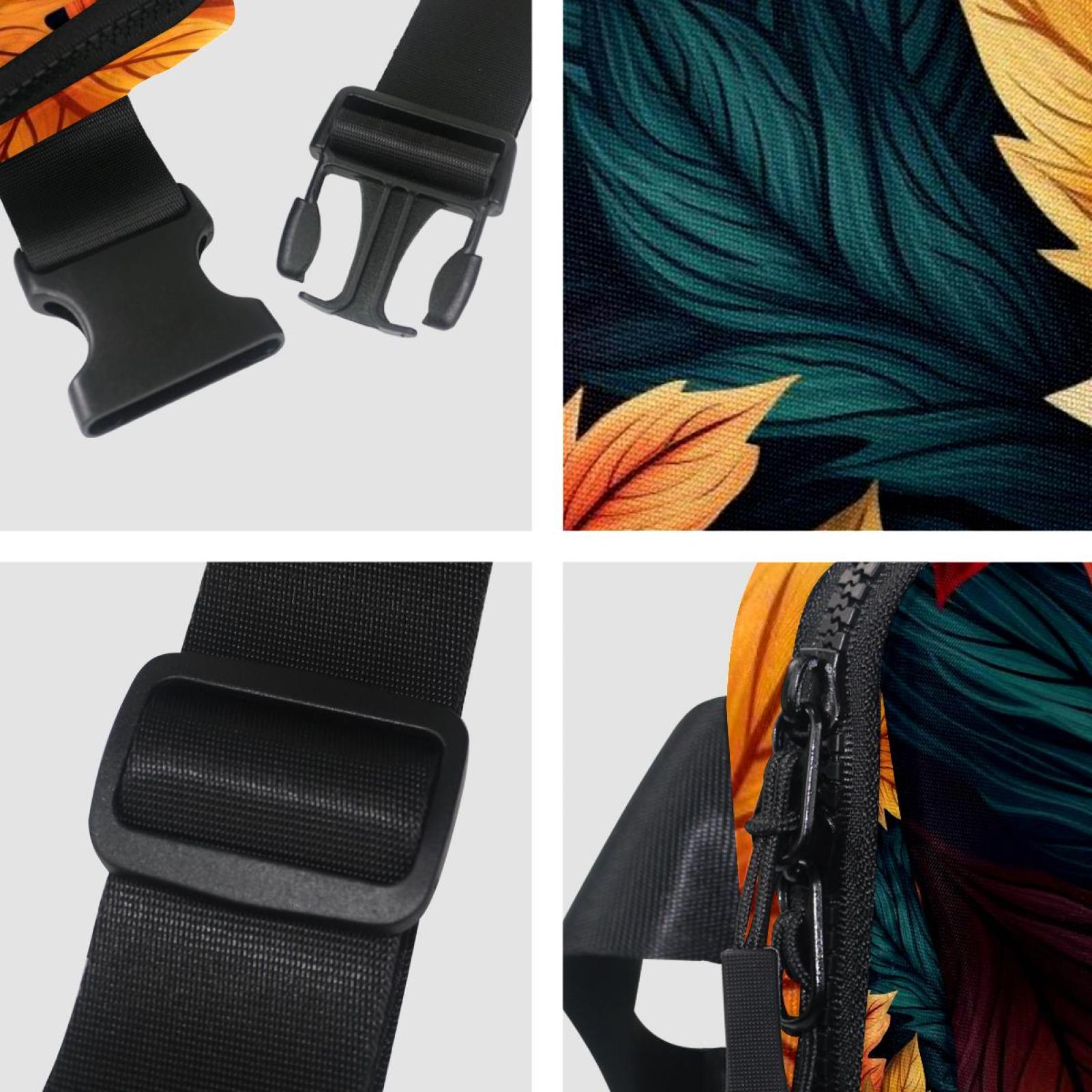 Thanksgiving leaves Lightweight Adjustable Crossbody Bag Fanny Pack Running Belt Extension Strap Unisex