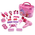 thumbnail image 3 of Children Pretend Play Make Up Toys Makeup Kit Hairdressing Simulation Plastic Toys For Little Girls Dressing Beauty Accessories Travel Box, 3 of 5