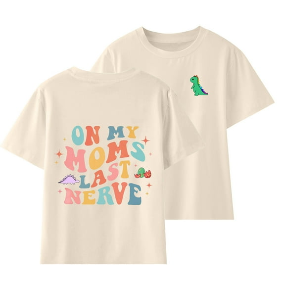 Utoimkio Unisex Toddler Baby Boys Girls Crewneck Cotton Short Sleeve T-Shirt Baby Summer Cute Cartoon Print Tees Shirts for Kids 3-14 Years