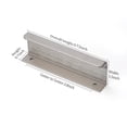 thumbnail image 2 of Brushed Nickel Pack of 6 and 10 Edge Finger Pulls for Cabinets Kitchen Invisible Hardware Concealed Aluminum Hidden Pull Drawer Handles Easy to Install 11.81“, 6.3”, 5“, 4.72”, 3.15“ Overall Length, 2 of 7