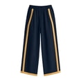 thumbnail image 5 of POIUYTR Womens Summer Cotton 2 Piece Sets Casual Crewneck Tank Tops Loose Wide Leg Pants Color Block Outfits, 5 of 6