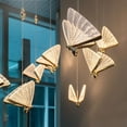 thumbnail image 4 of Lámpara de araña de mariposa moderna y sencilla con personalidad para comedor, lámpara de bar, lámpara de noche, iluminación de mariposa, lámpara de araña de escalera dúplex, 4 of 4