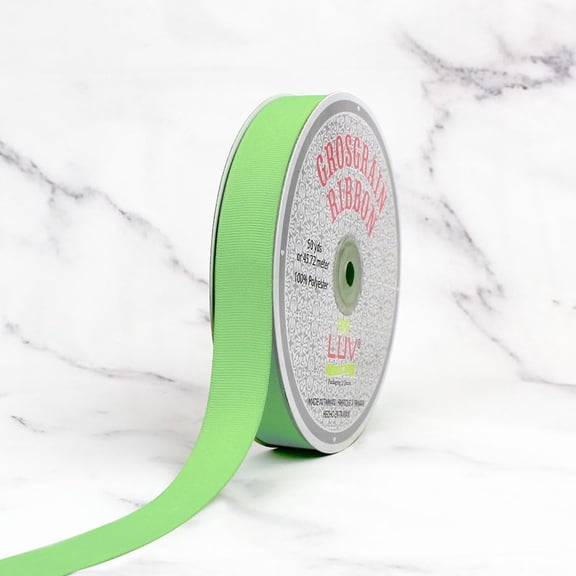 Creative Ideas Solid Grosgrain Ribbon, Mint Green, 7/8" x 50 Yards