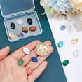 thumbnail image 3 of 16Pcs Stone Cabochons Flatback Stones Natural Stone Gems Oval Stones Cabochon Colorful Gemstone for Jewelry Craft DIY Making 14x10x6mm 1set, 3 of 5