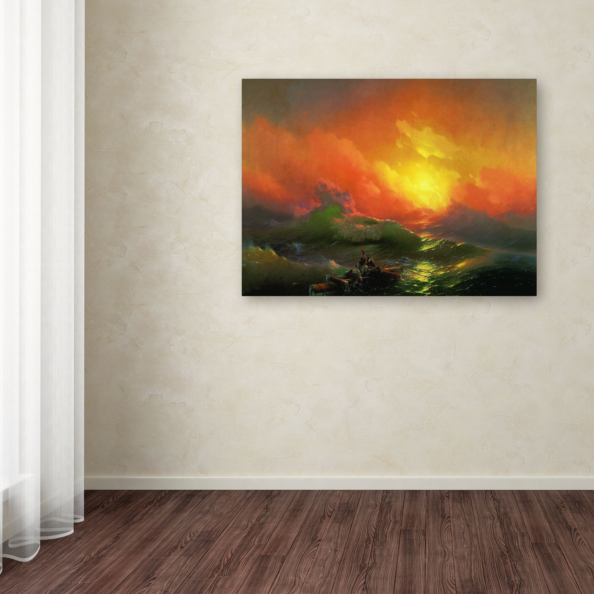 Trademark Fine Art 'The Ninth Wave' Canvas Art by Aivazovsky