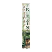 Vertical 'Tis the Season To Be Freezin' Sign, Winter Collection Porch Signs, 8x46 Wooden Signs, New