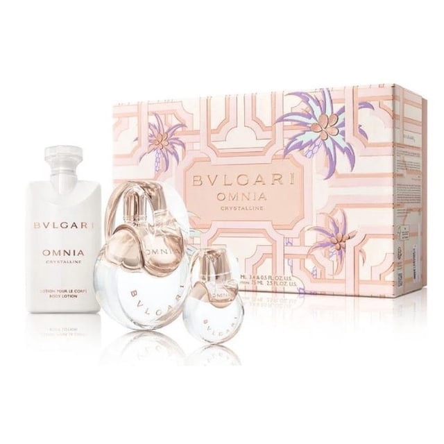 Set de 3 piezas Perfume BVLGARI Omnia Crystalline para mujer