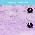 thumbnail image 3 of Semfri Pebble Bath Tub Shower Mat Non Slip Bathtub Mat for Bathroom Showers with Drain Holes and Suction Cups Oval 27 x 14 Inch Clear Purple, 3 of 4