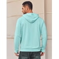 thumbnail image 2 of Sleepdown Men’s Pull Over Hoodie, Midweight Fleece Hoodies for Men, Hooded Sweatshirt for Men – Cascade Green, Small, 2 of 5
