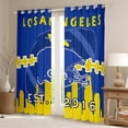 thumbnail image 2 of Erosebridal Football Curtains 38x45 inch,Sports Football Fans Blackout Curtains,Football Team Curtains Drapes,Sports Football Fans Window Curtains 2 Panels for Living Room(Los Angeles 1), 2 of 6