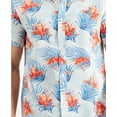 thumbnail image 3 of Sun + Stone Mens Diffused Tropical Button-Down Shirt Blue L, 3 of 3