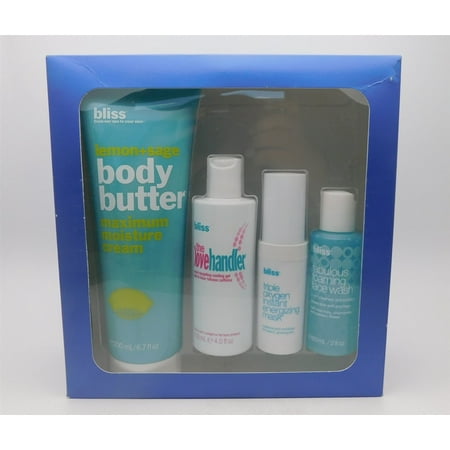 Bliss CROWN JEWELS 4 Pc Best Sellers: Lemon + Sage Body Butter 6.7 Oz, The Love Handler 4 Oz, Fabulous Foaming Face Wash 2 Oz, And Triple Oxygen Instant Energizing Mask 0.5 (Best Of Buster Bluth)