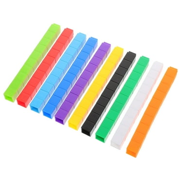 unbranded 100pcs Educational Math Counting Cubes Plastic Building Blocks For Early Childhood Development Kids Learning