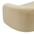 thumbnail image 6 of Maklaine Contemporary Beige Faux Shearling Teddy Fabric Loveseat, 6 of 16