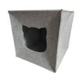 thumbnail image 3 of Cama para gatos Fernando refugio plegable tipo condominio cueva de fieltro gris claro, 3 of 8